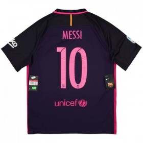 Fotbalové dres Barcelona Messi 10 2016-17 Retro Venkovní Krátký Rukáv