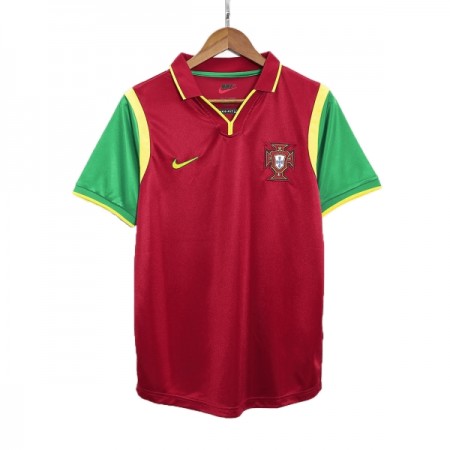 Fotbalové dres Portugalsko Retro Domácí 1998 Krátký Rukáv