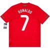 Fotbalové dres Portugalsko Ronaldo 7 2010 Retro Domácí Krátký Rukáv