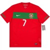 Fotbalové dres Portugalsko Ronaldo 7 2010 Retro Domácí Krátký Rukáv