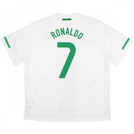Fotbalové dres Portugalsko Ronaldo 7 2010 Retro Venkovní Krátký Rukáv