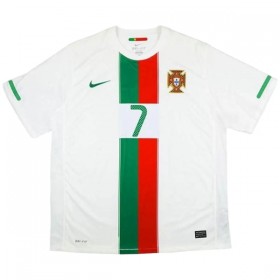 Fotbalové dres Portugalsko Ronaldo 7 2010 Retro Venkovní Krátký Rukáv