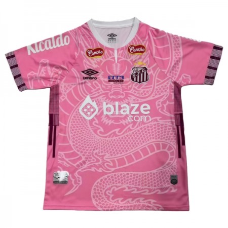 Fotbalové dres Santos FC Dragon 2025-26 Růžová Krátký Rukáv