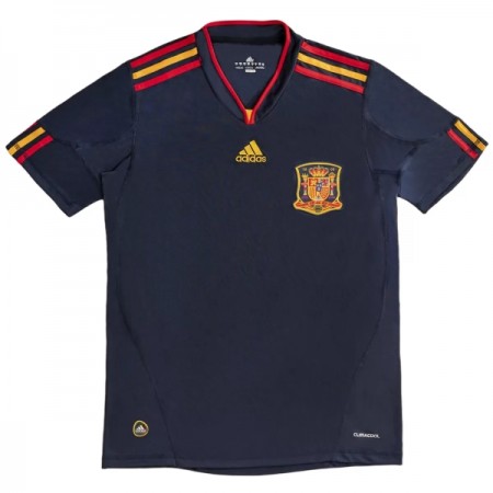 Fotbalové dres Španělsko 2010 Retro Venkovní Krátký Rukáv