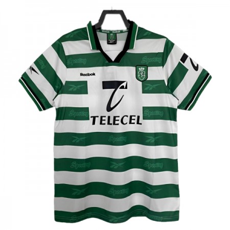 Fotbalové dres Sporting CP 1999-2000 Domácí Krátký Rukáv