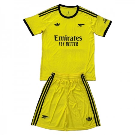 Fotbalový Komplet Arsenal Brankářské Dětské 2025-26 Žlutá Krátký Rukáv (+ trenýrky)