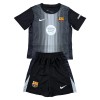 Fotbalový Komplet FC Barcelona Brankářské Dětské 2025-26 Černá Krátký Rukáv (+ trenýrky)