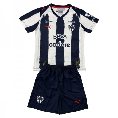 Fotbalový Komplet Rayados C.F. Monterrey Dětské Domácí 2025-26 Krátký Rukáv (+ trenýrky)