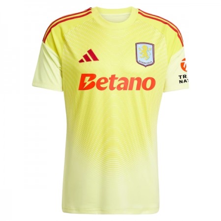 Fotbalové dres Aston Villa Brankářské 2025-26 Žlutá Krátký Rukáv