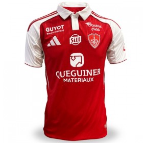 Fotbalové dres Stade Brestois Domácí 2025-26 Krátký Rukáv