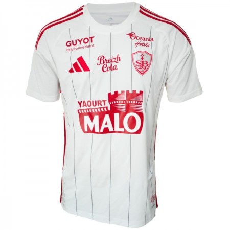 Fotbalové dres Stade Brestois Venkovní 2025-26 Krátký Rukáv