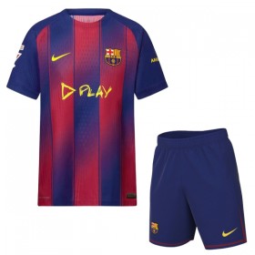 Fotbalový Komplet FC Barcelona x Ed Sheeran Dětské 2025-26 Krátký Rukáv (+ trenýrky)