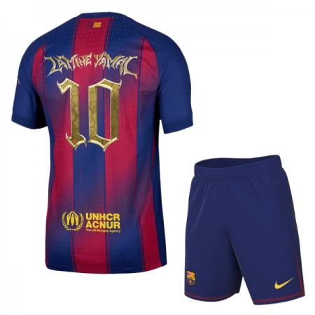 Fotbalový Komplet FC Barcelona x Kopa Trophy Lamine Yamal 10 Dětské 2025-26 Krátký Rukáv (+ trenýrky)
