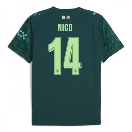 Fotbalové dres Manchester City Nico 14 EA Sport Čtvrtý 2025-26 Krátký Rukáv