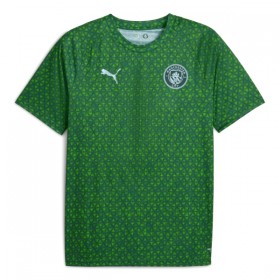 Fotbalové dres Manchester City Pre-Match 2025-26 Zelená Krátký Rukáv