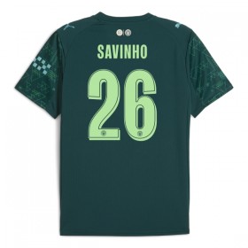 Fotbalové dres Manchester City Savinho 26 EA Sport Čtvrtý 2025-26 Krátký Rukáv