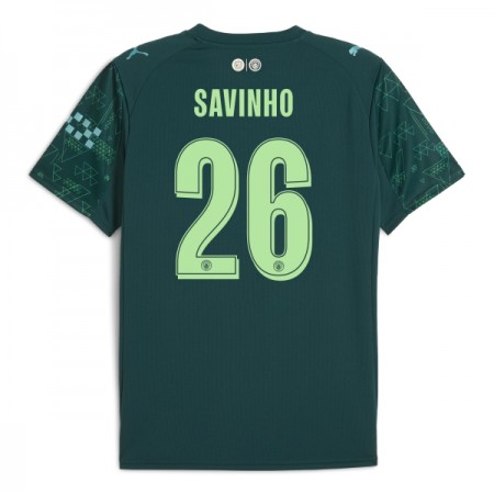 Fotbalové dres Manchester City Savinho 26 EA Sport Čtvrtý 2025-26 Krátký Rukáv