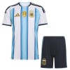 Fotbalový Komplet Argentina Dětské Domácí Mistrovství Světa 2026 Krátký Rukáv (+ trenýrky)