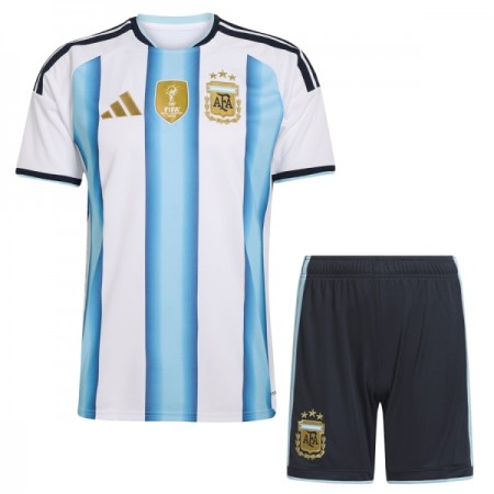 Fotbalový Komplet Argentina Dětské Domácí Mistrovství Světa 2026 Krátký Rukáv (+ trenýrky)