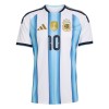 Fotbalový Komplet Argentina Messi 10 Dětské Domácí Mistrovství Světa 2026 Krátký Rukáv (+ trenýrky)