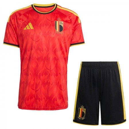 Fotbalový Komplet Belgie Dětské Domácí Mistrovství Světa 2026 Krátký Rukáv (+ trenýrky)