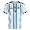 Fotbalové dres Argentina De Paul 7 Domácí Mistrovství Světa 2026 Krátký Rukáv