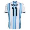 Fotbalové dres Argentina Di Maria 11 Domácí Mistrovství Světa 2026 Krátký Rukáv