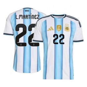 Fotbalové dres Argentina Lautaro Martinez 22 Domácí Mistrovství Světa 2026 Krátký Rukáv