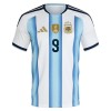 Fotbalový Komplet Argentina J. Alvarez 9 Dětské Domácí Mistrovství Světa 2026 Krátký Rukáv (+ trenýrky)