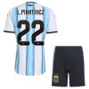 Fotbalový Komplet Argentina Lautaro Martinez 22 Dětské Domácí Mistrovství Světa 2026 Krátký Rukáv (+ trenýrky)