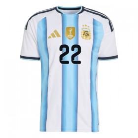 Fotbalový Komplet Argentina Lautaro Martinez 22 Dětské Domácí Mistrovství Světa 2026 Krátký Rukáv (+ trenýrky)