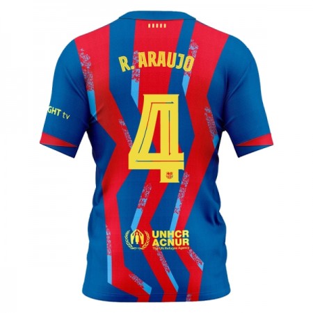 Fotbalové dres FC Barcelona R. Araujo 4 Čtvrtý 2025-26 Krátký Rukáv