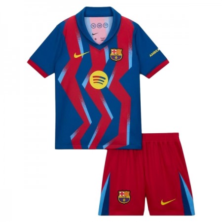 Fotbalový Komplet FC Barcelona Dětské Čtvrtý 2025-26 Krátký Rukáv (+ trenýrky)