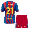 Fotbalový Komplet FC Barcelona F. De Jong 21 Dětské Čtvrtý 2025-26 Krátký Rukáv (+ trenýrky)