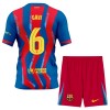 Fotbalový Komplet FC Barcelona Gavi 6 Dětské Čtvrtý 2025-26 Krátký Rukáv (+ trenýrky)