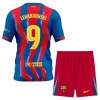 Fotbalový Komplet FC Barcelona Lewandowski 9 Dětské Čtvrtý 2025-26 Krátký Rukáv (+ trenýrky)