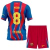Fotbalový Komplet FC Barcelona Pedri 8 Dětské Čtvrtý 2025-26 Krátký Rukáv (+ trenýrky)