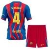 Fotbalový Komplet FC Barcelona R. Araujo 4 Dětské Čtvrtý 2025-26 Krátký Rukáv (+ trenýrky)
