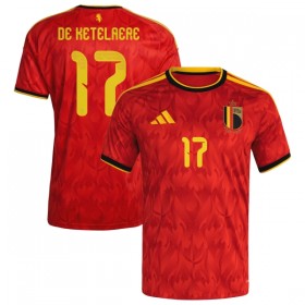 Fotbalové dres Belgie De Ketelaere 17 Domácí Mistrovství Světa 2026 Krátký Rukáv