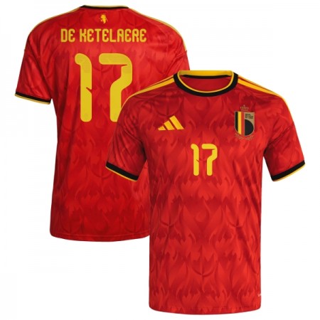 Fotbalové dres Belgie De Ketelaere 17 Domácí Mistrovství Světa 2026 Krátký Rukáv
