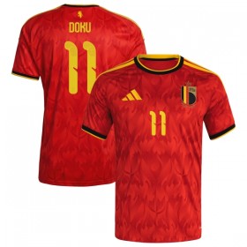 Fotbalové dres Belgie Doku 11 Domácí Mistrovství Světa 2026 Krátký Rukáv