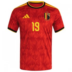Fotbalové dres Belgie Openda 19 Domácí Mistrovství Světa 2026 Krátký Rukáv