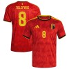 Fotbalové dres Belgie Tielemans 8 Domácí Mistrovství Světa 2026 Krátký Rukáv