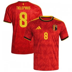 Fotbalové dres Belgie Tielemans 8 Domácí Mistrovství Světa 2026 Krátký Rukáv