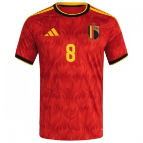 Fotbalové dres Belgie Tielemans 8 Domácí Mistrovství Světa 2026 Krátký Rukáv