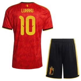 Fotbalový Komplet Belgie Lukaku 10 Dětské Domácí Mistrovství Světa 2026 Krátký Rukáv (+ trenýrky)