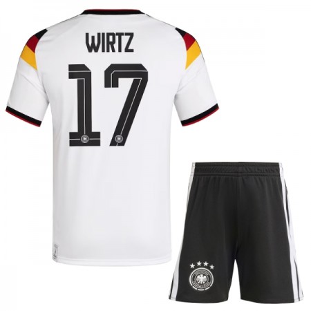 Fotbalový Komplet Německo Wirtz 17 Dětské Domácí Mistrovství Světa 2026 Krátký Rukáv (+ trenýrky)
