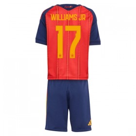 Fotbalový Komplet Španělsko Williams JR 17 Dětské Domácí Mistrovství Světa 2026 Krátký Rukáv (+ trenýrky)