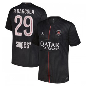 Fotbalové dres Paris Saint-Germain B. Barcola 29 Jordan Čtvrtý 2025-26 Krátký Rukáv