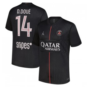 Fotbalové dres Paris Saint-Germain D. Doue 14 Jordan Čtvrtý 2025-26 Krátký Rukáv